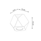 Ceiling lamp wood Woody Scandinavian Design GU10