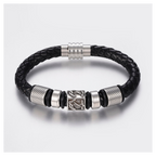 Mens Nautical Leather Bracelet - Ideal Birthday or Christmas Gift