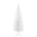5FT Pencil Slim Artificial Christmas Tree with Study Stand Tips White