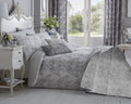 Toile 200 Thread Count Cotton Rich Duvet Cover Set Grey