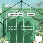 Walk in Greenhouse w/Shelves Steeple Grow House 120 x 186 x 190 cm
