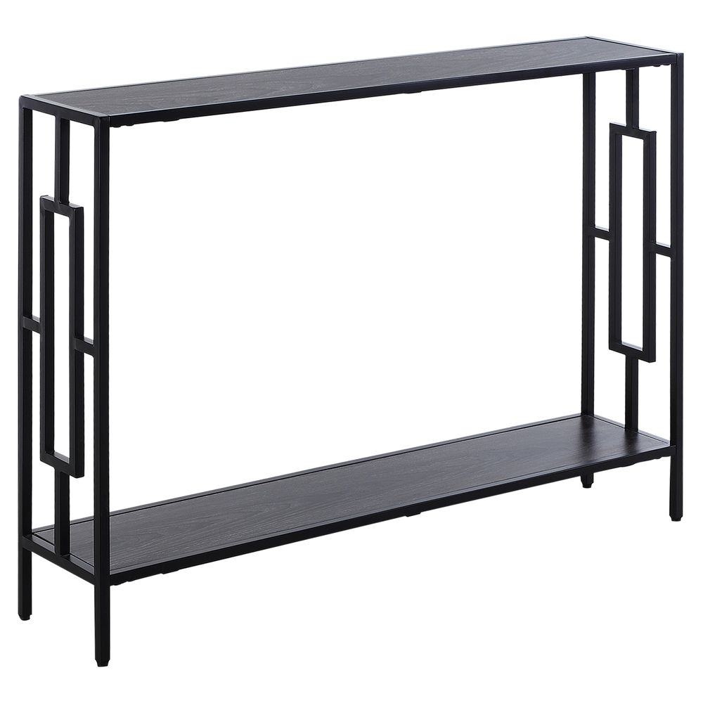 Captivating Product "Art Deco Console Table - MDF Steel Frame, 2 Shelves - 76x106cm