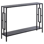 Captivating Product "Art Deco Console Table - MDF Steel Frame, 2 Shelves - 76x106cm