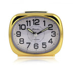 Bedside Quartz Alarm Clock - White/Gold.42
