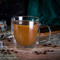 VITRUM Double Wall Glasses - Ideal for Coffee, Tea & More - Set of 2 - Durable & Elegant Design