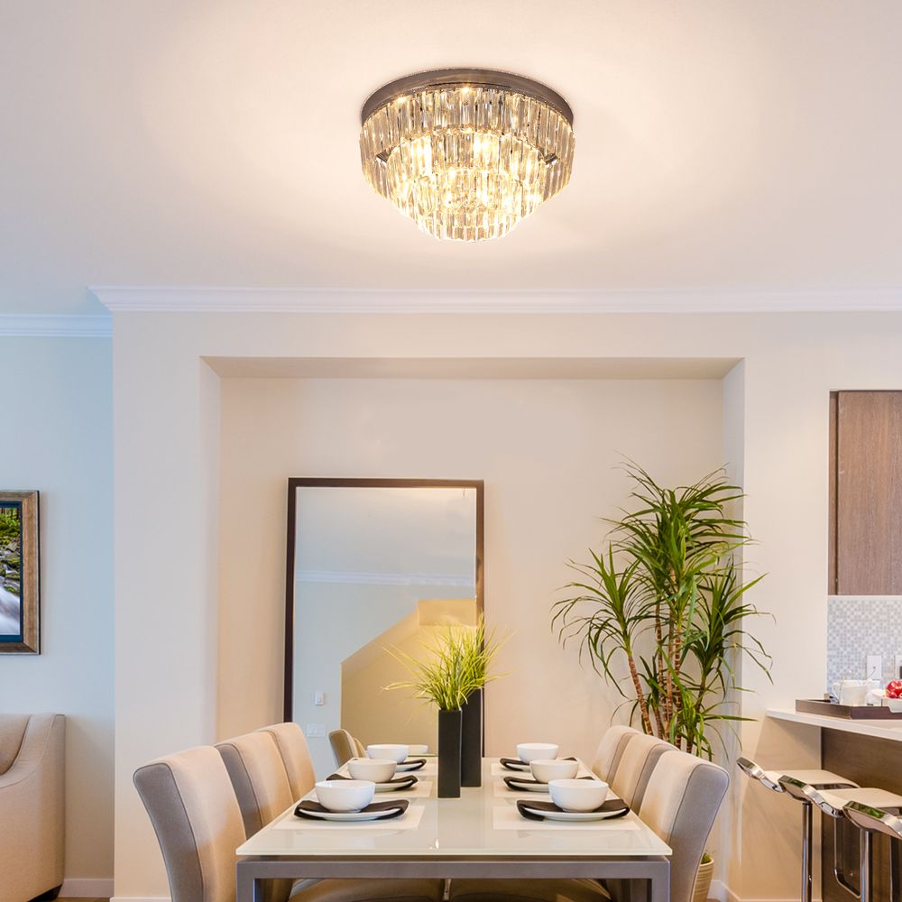 Crystal Ceiling Lamp - 7 Lights, Elegant Chandelier - Fixture for All Decor