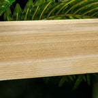 3 Tier Wooden Garden Planters with Trellis for Vine Climbing Plants in Wooden