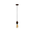 Industrial Rustic Red Pendant Light Fitting - Addable Lampshade - E27 Holder - UK Compatible - PVC Cable