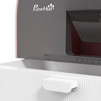 Cat Litter Box Kitten Litter Tray w/ Lid, Scoop, Filter, Flap Door, Pink