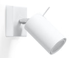 White Rotating Tube Wall Lamp - Modern Loft Design GU10 - Stylish & Versatile Lighting Solution