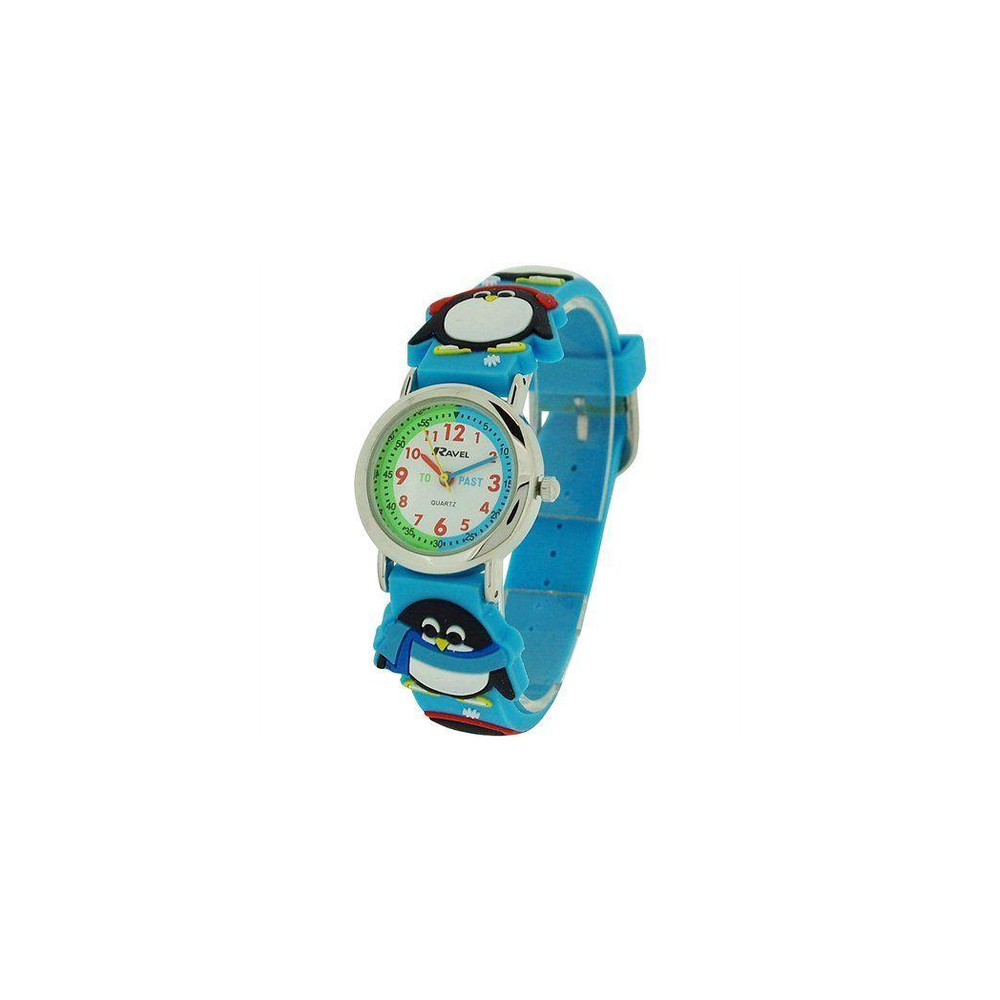 Children Girls & Boys 3D Cartoon Time Teacher Watch Penguin