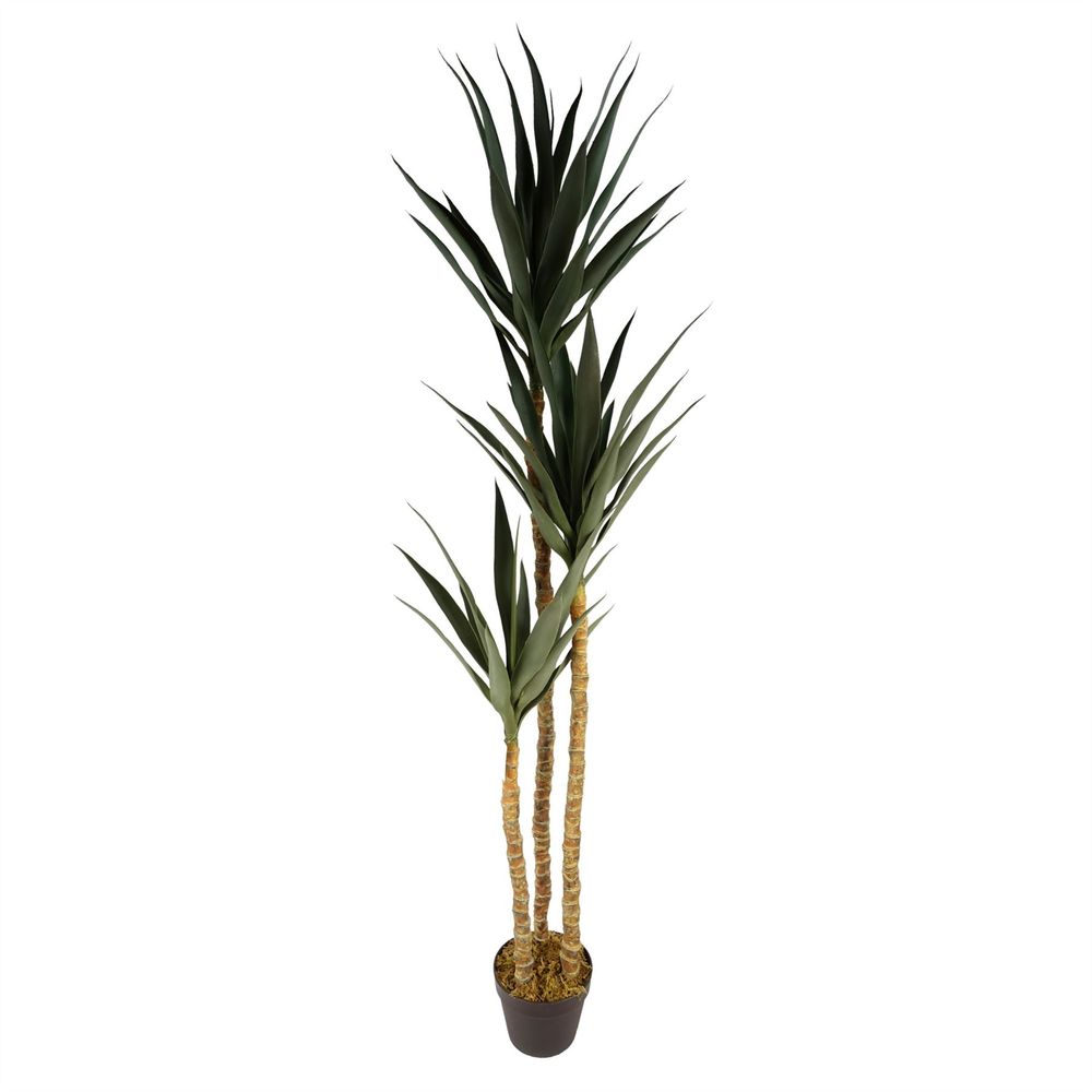 XL 170cm Artificial Triple Yukka Tree Plant - Realistic, Spiky