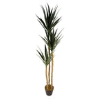 XL 170cm Artificial Triple Yukka Tree Plant - Realistic, Spiky
