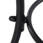Metal Patio Bistro Table - Square 45cm, Black
