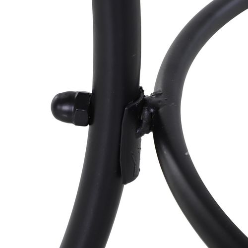 Metal Patio Bistro Table - Square 45cm, Black