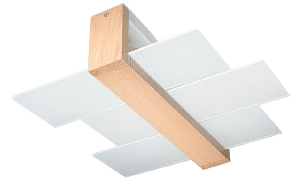FENIKS 2 Natural Wood LED Ceiling Lamp - Modern & Stylish Design