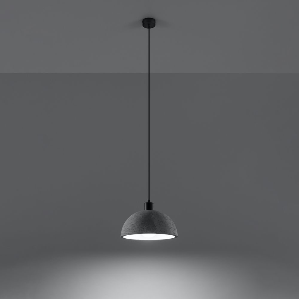 Elegant Industrial Pendant Lamp - Pablito Design - Concrete Texture - E27 Socket