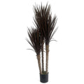155cm UV Resistant Artificial XL Triple Yukka Tree Plant - Spiky Triple Dark for Indoor/Outdoor - Realistic & Low Maintenance