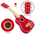 Red Guitar - Hours of Creative Playtime, Realistic Design, Quality, Ideal Gift