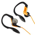 Pirelli Ear Clip Sports Headphones Bass Pipe Design 3.5mm Stereo Jack 15mm Unit Black Orange