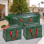 Xmas Storage Bags - Protect Your Tree & Decorations - Water-Resistant & Sturdy - Multifunctional - Fits 7ft Trees