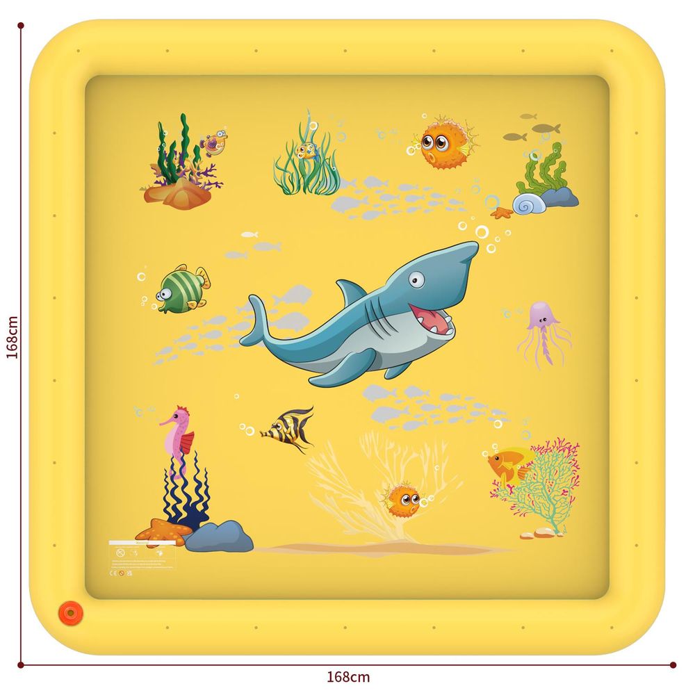 Yellow Square Sprayer - Multipurpose Splash Mat
