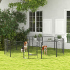 Heavy Duty Puppy Play Pen - 12 Panels, Indoor & Outdoor Use