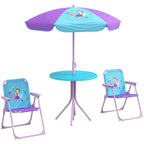 Kids Fairy Bistro Set - Adjustable Parasol & Portable Table/Chairs, for Playtime & Outdoor Adventures!