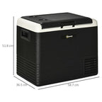 50L Car, Portable Compressor Car Fridge Freezer, Electric Cooler Box with 12/24V DC and 110-240V AC for Camping, Driving, Picnic, Down to -20℃