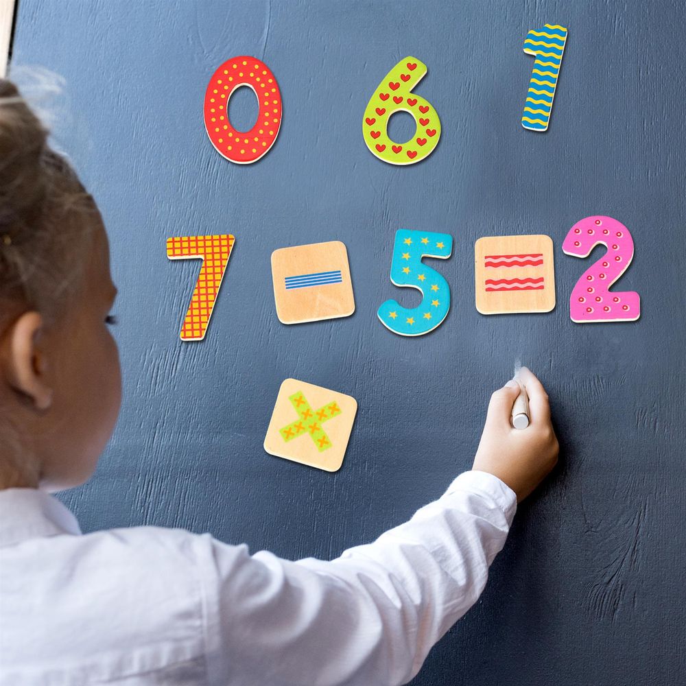 Magnetic Numbers (60 pcs): Fun, Colorful, Educational Toy!