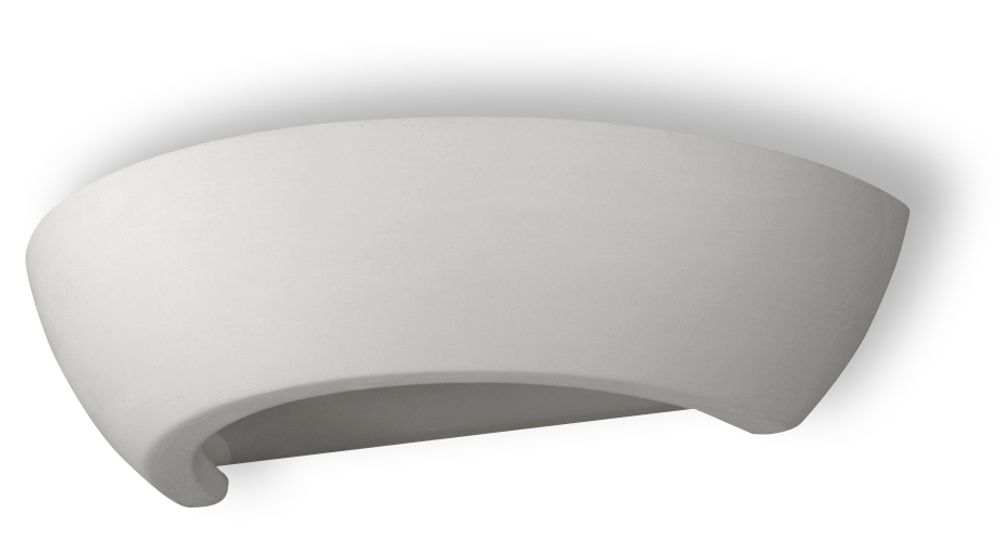Ceramic Wall Lamp: OSKAR Classic Design - Paintable