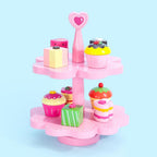 Magnetic Cake Stand - Heart: Charming toy for tea parties, role play, and educational development