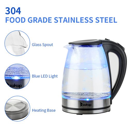 A 220V 2000W 1.8L Electric Glass Kettle UK Plug