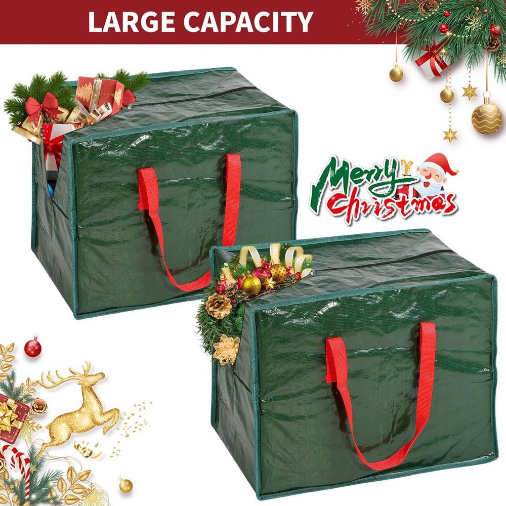 Christmas Baubles & Tinsel Storage Bag - Organize & Protect Your Holiday Decorations