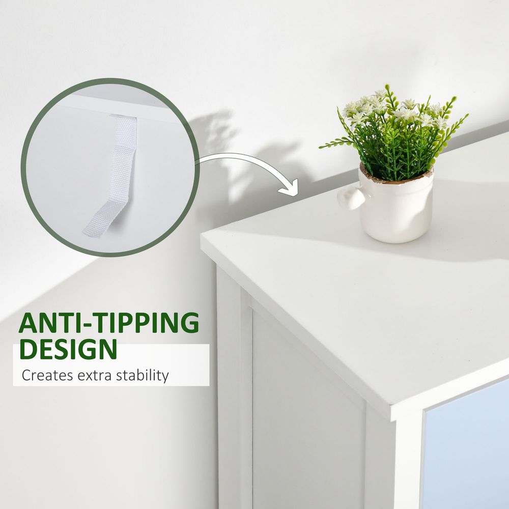 5-Drawer Dresser: Sleek Design, Metal Handle