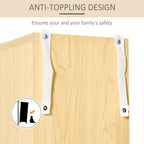Space-saving Multimedia Shelf for CDs - 204 CD Capacity - Pine Wood Finish