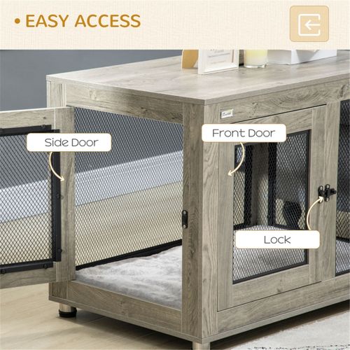 Dog Crate with Cage Detail