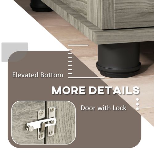Dog Crate Furniture, 44.5" End Table for Extra Large Dogs w/ Cushion