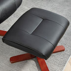 Reclining Armchair with Footstool and Adjustable Backrest