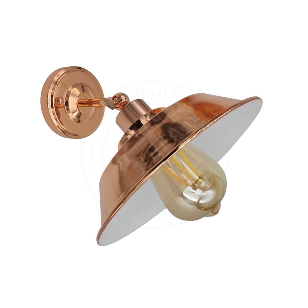 Vintage Industrial Rose Gold Retro Wall light Sturdy Metal Lamp Shade Lights Classic Style Electroplated Finish E27 lamp in Gold
