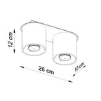 Ceiling lamp aluminum modern Design GU10