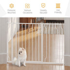 Ultimate Pet Safety Gate - Wide Stair Gate, 75-115cm, White