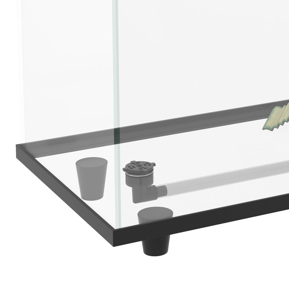 Turtle Tank 28L Glass Turtle Aquarium w/ Easy-Drain 45 x 25 x 29cm