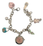 Stylish Mini Dial Watch with Charms - Ladies Girls Strap -!