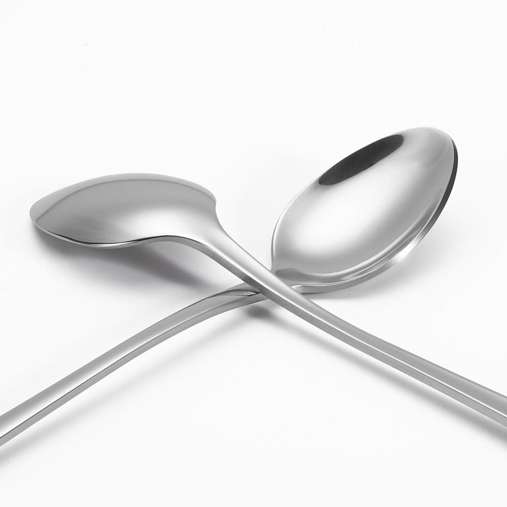 Exquisite Long Handle Latte Spoons - 12pcs SS, Mirror-Polished - Durable and Elegant