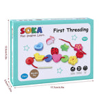 First Threading Set: Colorful Blocks for Learning & Fun
