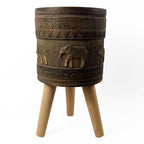 40cm x 21.5cm Zandi Elephant Composite Large Planter