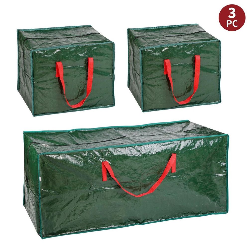 Xmas Storage Bags - Protect Your Tree & Decorations - Water-Resistant & Sturdy - Multifunctional - Fits 7ft Trees