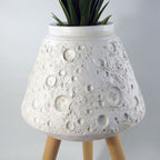 62cm x 40cm Large Lunar White Planter in White
