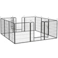 Durable 12-Panel Puppy Play Pen for Indoor/Outdoor Pet Exercise